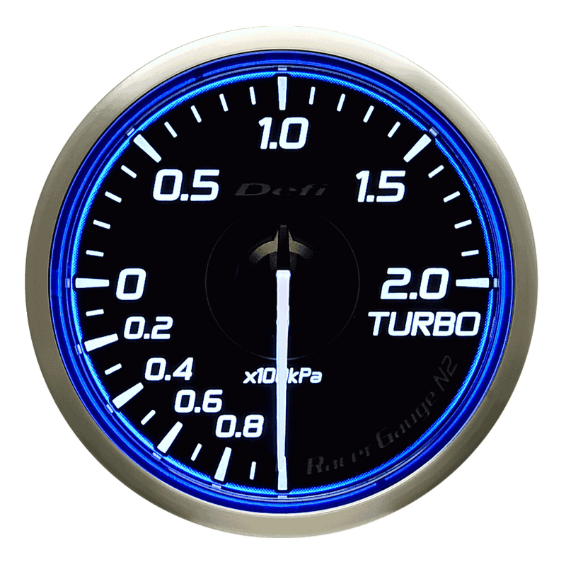 Defi Blue Racer N2 Boost Gauge - 60mm - 2 Bar - [variant sku] - RZCrewGarage