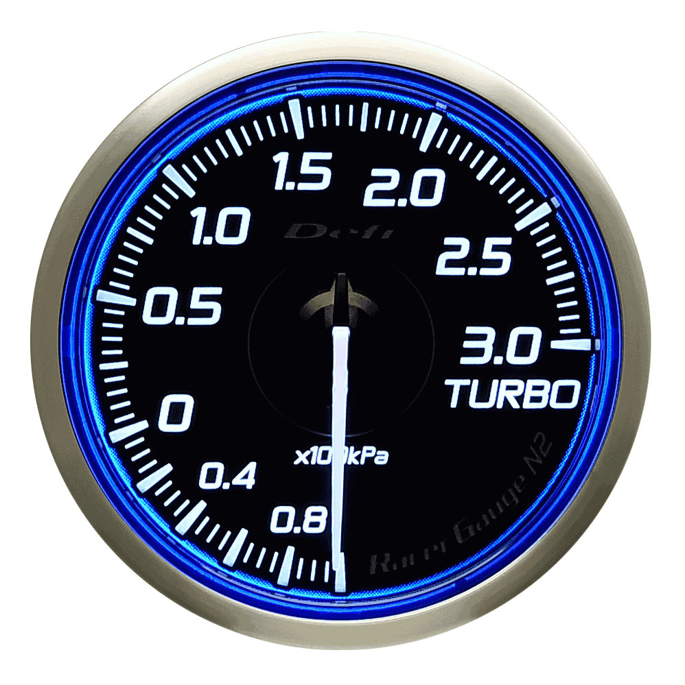 Defi Blue Racer N2 Boost Gauge - 60mm - 3 Bar-DF16701 - RZCrewGarage