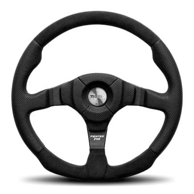 Momo - Fighter Evo Leather Steering Wheels - 3 Spokes Leather - 42mm Dish-F-33 - RZCrewGarage