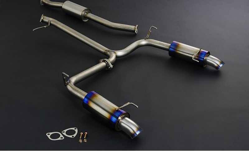 Js Racing FX-Pro Titanium 60RS Dual Exhaust System - CL7 - FTMW-E2-60RS