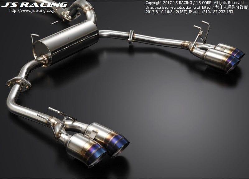 J's Racing FX-Pro Titanium Full Dual 70RS Exhaust System - FK2 - FTMW4-K2-70RS