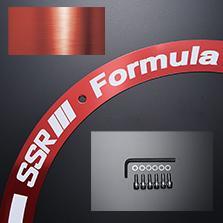 SSR Japan Forumla Aero Spoke SSRJAPAN-FAESPOSL-185100-7543TS-JP1 Red Aero Plate