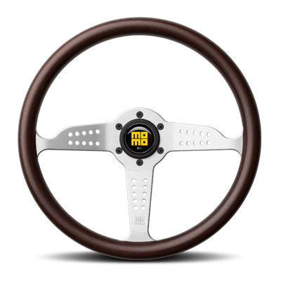 Momo - Grand Prix Steering Wheels - 3 Spokes Wood - 40mm Dish-HL-01 - RZCrewGarage