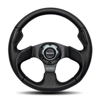 Momo - Jet Steering Wheels - 3 Spokes Leather - Flat Dish-J-1 - RZCrewGarage
