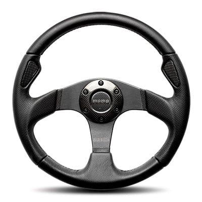 Momo - Jet Steering Wheels - 3 Spokes Leather - Flat Dish-J-2 - RZCrewGarage