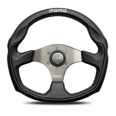 Momo - Luce Steering Wheels - 3 Spokes Leather - 40mm Dish-L-1 - RZCrewGarage
