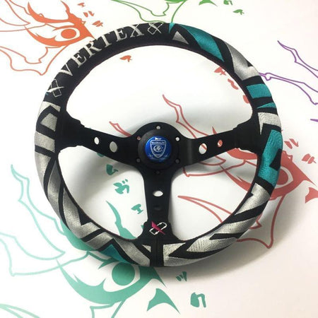 Momo - Trek R Steering Wheels - 3 Spokes Leather - Flat Dish-T-5 - RZCrewGarage