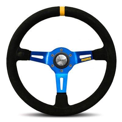 Momo - Mod-08 Steering Wheels - 3 Spokes Suede - 90mm Dish-M-63 - RZCrewGarage