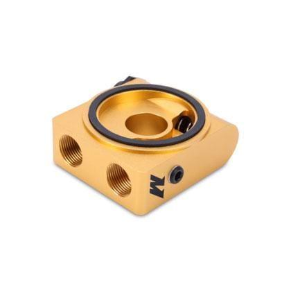 Mishimoto - Mishimoto Oil Sandwich Plate with Rear-Mounted Thermostat - Universal - MMOP-SPTR - Rzcrewgarage