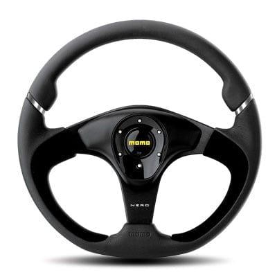 Momo - Nero Steering Wheels - 3 Spokes Leather - 34mm Dish-N-2 - RZCrewGarage