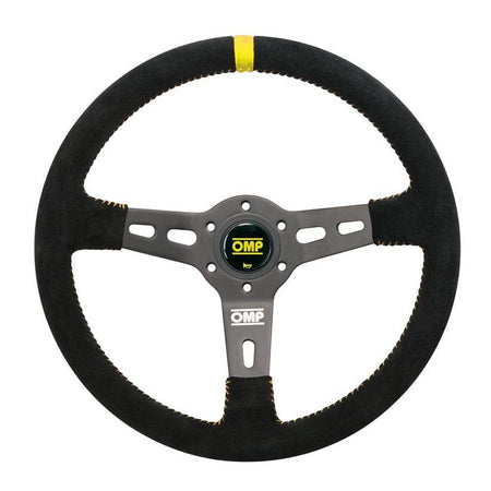 OMP - RS Steering Wheels - 350mm - 3 Spokes Suede - OD/2055/N - RZCrewGarage