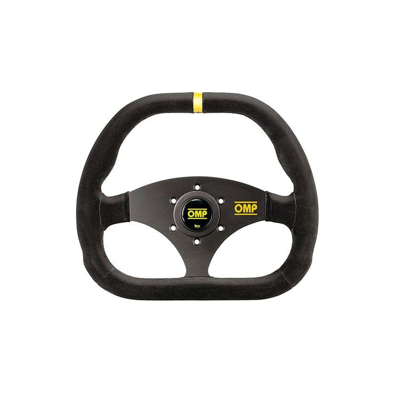 OMP - Kubik Steering Wheels - 310mm Flat Bottom - 3 Spokes Suede - OD/1985/NN - RZCrewGarage