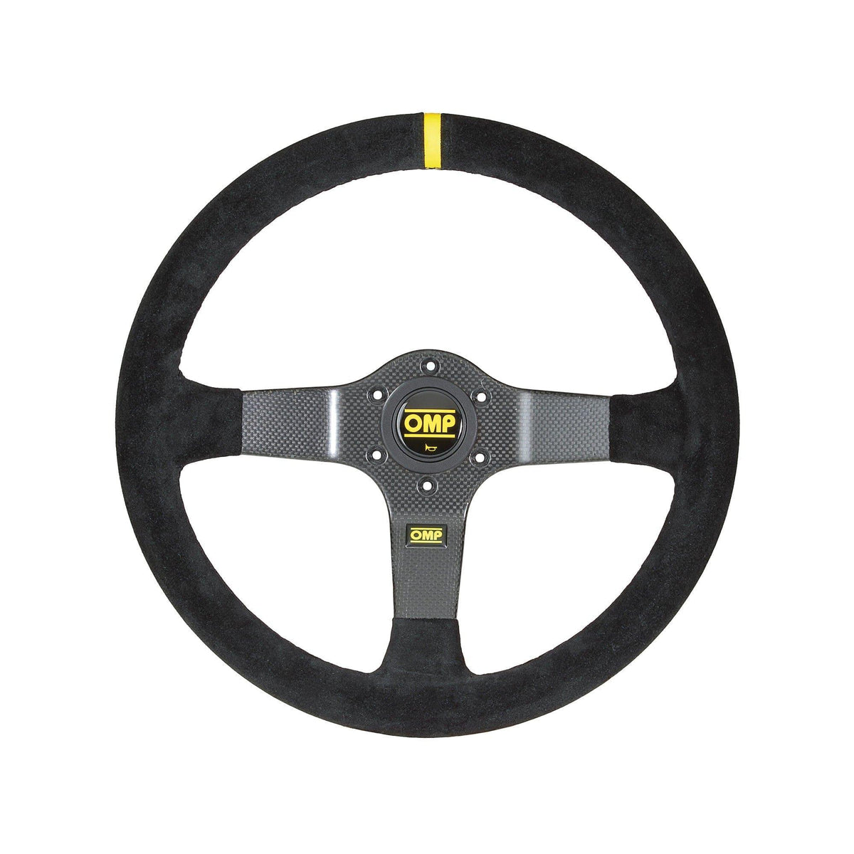 OMP - 350 CARBON D Steering Wheels - 350mm 3 Spokes Suede - OD/2028/N - RZCrewGarage