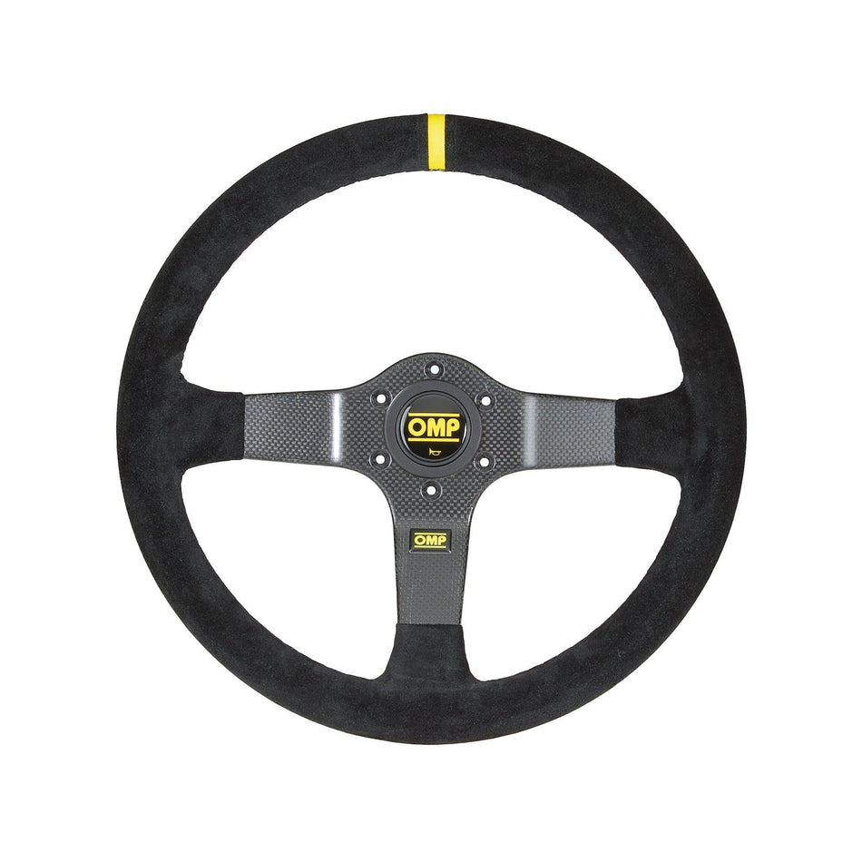 OMP - 350 CARBON D Steering Wheels - 350mm 3 Spokes Suede - OD/2028/N - RZCrewGarage