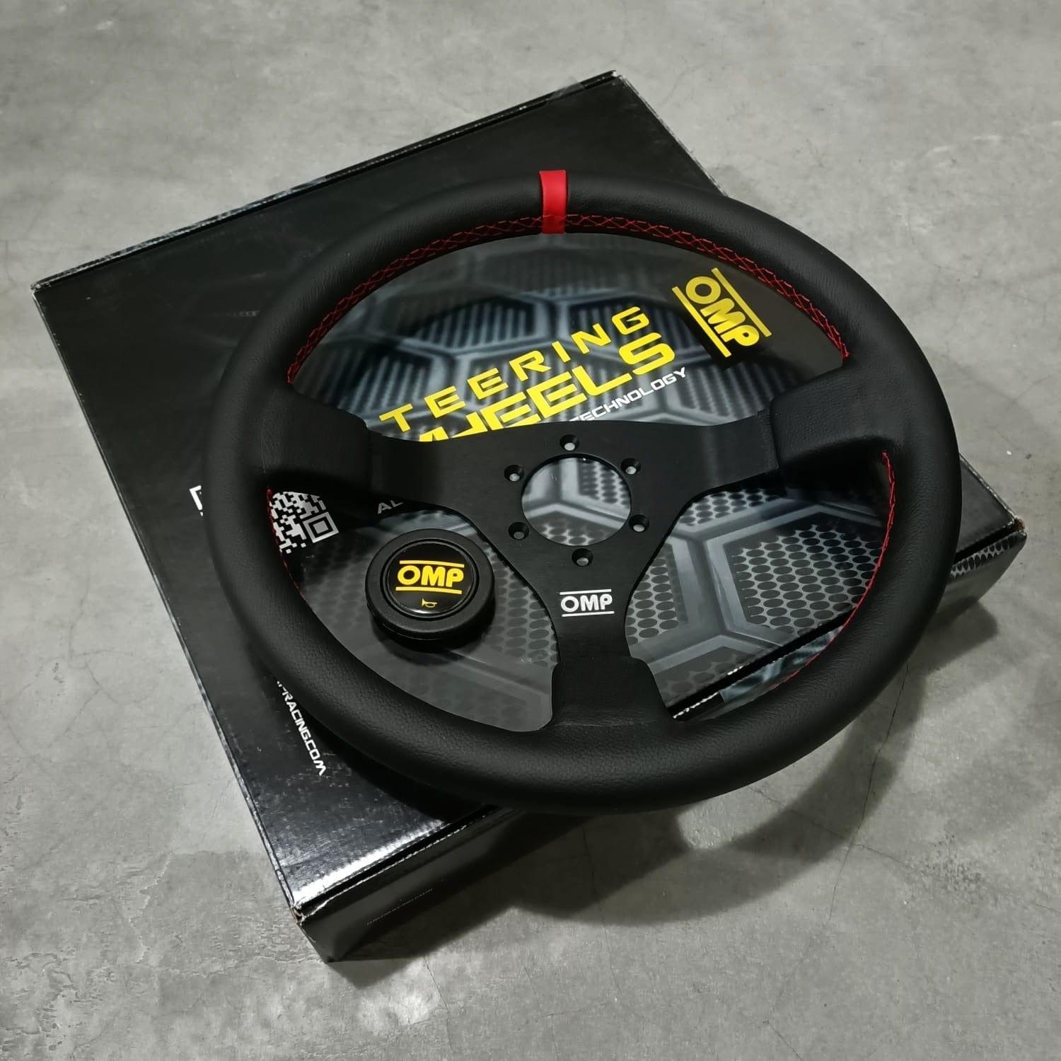 OMP - WRC Steering Wheels - 350mm - 3 Spokes Leather - OD/1980/NR - RZCrewGarage