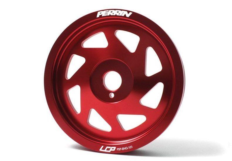 Perrin -  Crank Pulley (Red) - Subaru - FA20D - PSP-ENG-101RD - PSP-ENG-101RD