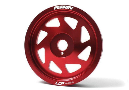 Perrin -  Crank Pulley (Red) - Subaru - FA20D - PSP-ENG-101RD - PSP-ENG-101RD