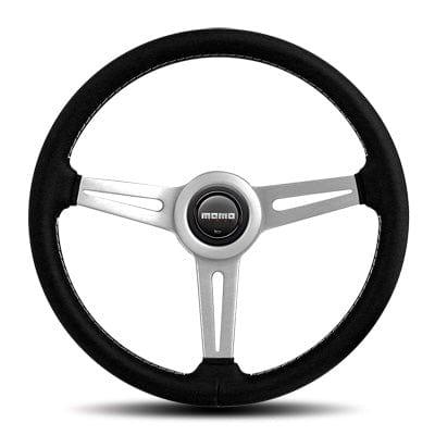 Momo - Retro Steering Wheels - 3 Spokes Leather - 43mm Dish-R-30 - RZCrewGarage