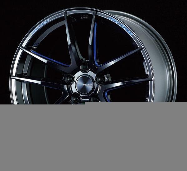 WedsSport RN-55M - 19x10.5J - 5x114.3 - ET: 22 (Black Blue Machining) - 5x114-3 - RN-55M-191055114322-BBM