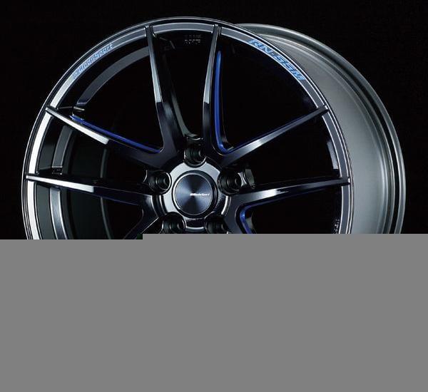WedsSport RN-55M - 19x9.5J - 5x114.3 - ET: 28 (Black Blue Machining) - 5x114-3 - RN-55M-19955114328-BBM