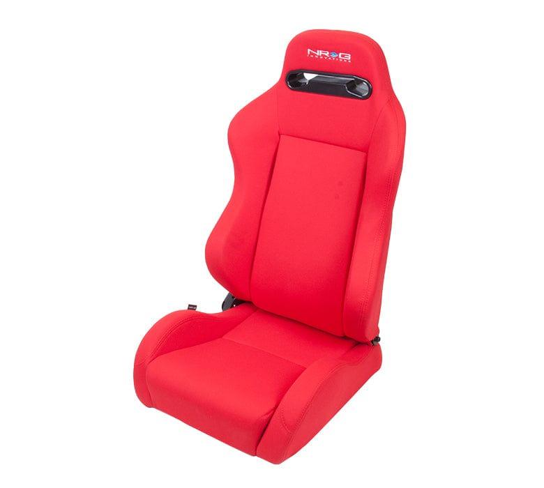 NRG RSC 210 Reclinable Seat (Pair) - Red-RSC-210L/R - Rzcrewgarage