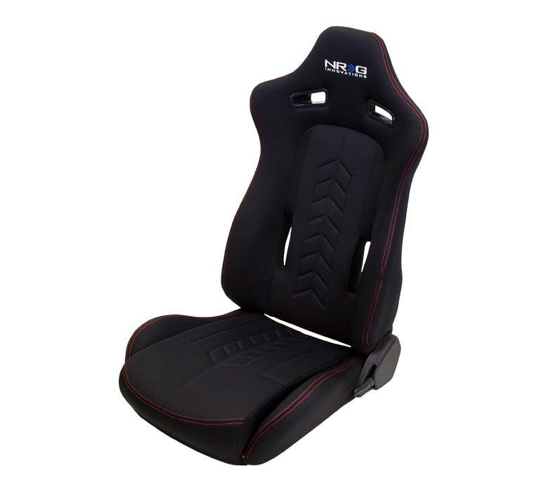NRG RSC 800 Reclinable Seat (Pair) - Black-RSC-800L/R - Rzcrewgarage