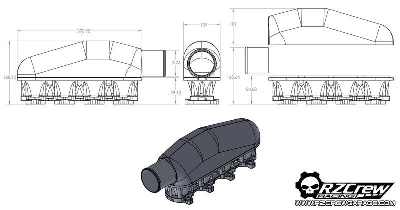 Rzcrew Racing  - Toyota 4AGE 20V Billet Plenum - [variant sku] - RZCrewGarage