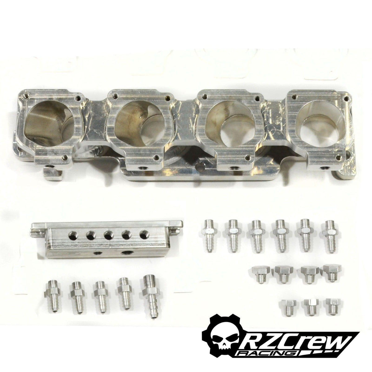 Rzcrew Racing  - Toyota 4AGE 20V ITB Billet Runner Adaptor Plate - Honda - Civic K20A/K20Z