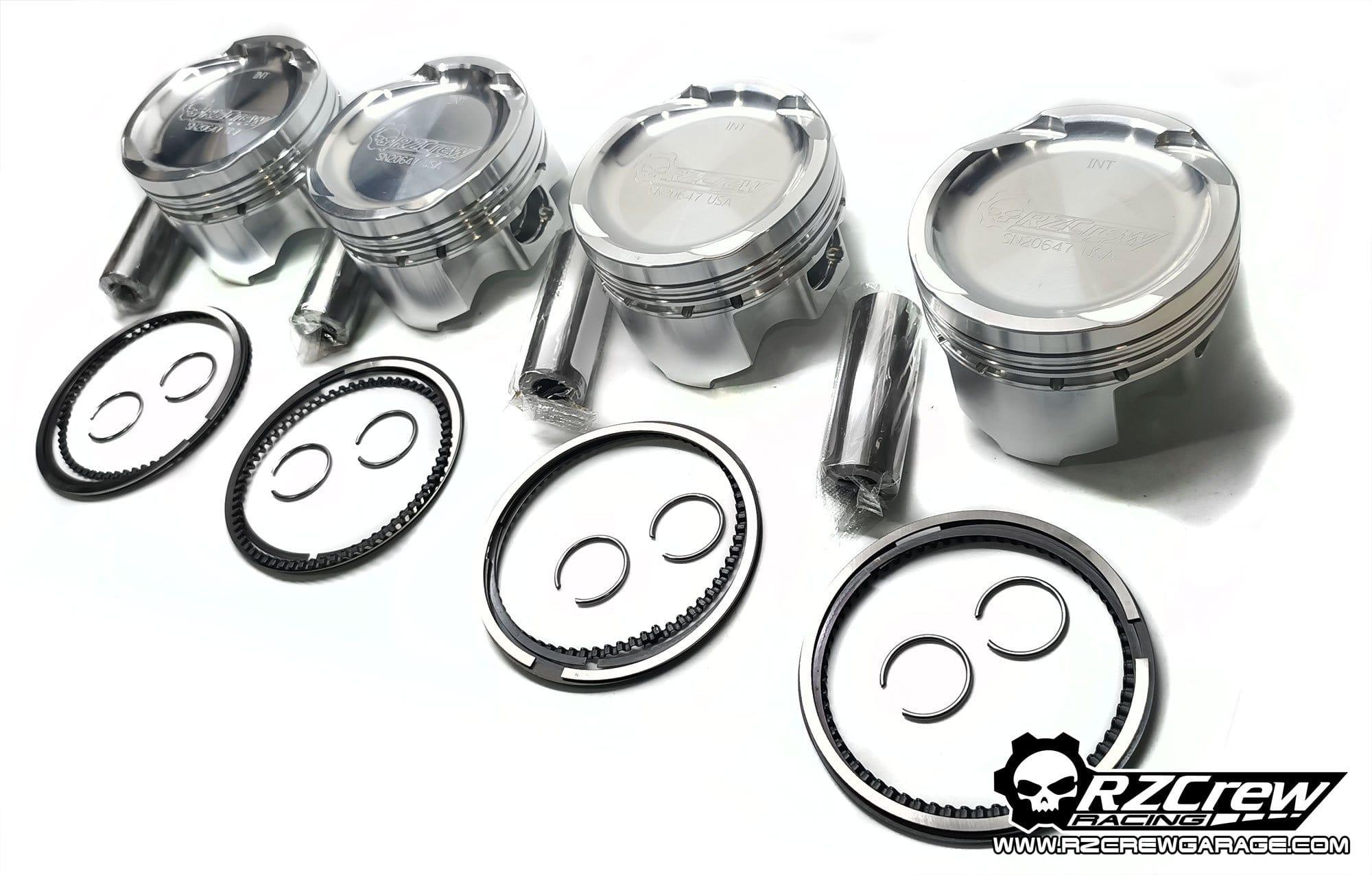 Rzcrew Racing - Forged Pistons 89mm - 8:5 to 15:0 Compression Ratio - Honda - F22C