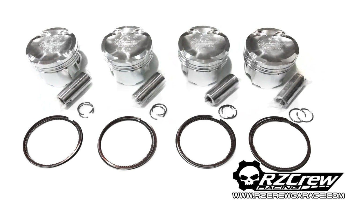 Rzcrew Racing - Forged Pistons 87.5mm - 8:5 to 15:0 Compression Ratio - Toyota - 3S-GTE