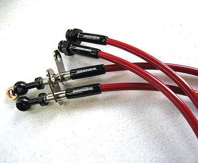 Seeker Red Coat Brake Lines - Honda - AP1 - SEEK-AP1-LIN-02 - Rzcrewgarage