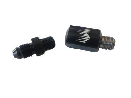 Snow Performance Low Profile Water Methanol Nozzle Holder Elbow Nylon Lines/Braided Lines - RZCrewGarage