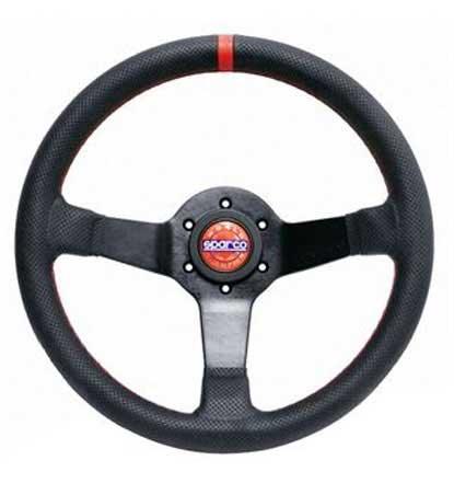 Sparco - Champion Steering Wheels - 3 Spokes Leather - 66mm Deep Dish-015TCHMP - RZCrewGarage