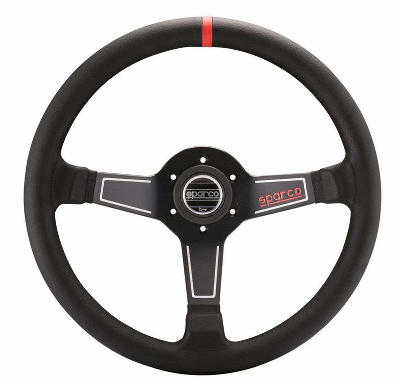 Sparco - L575 Steering Wheels - 3 Spokes Leather / Suede - 63mm Dish - RZCrewGarage