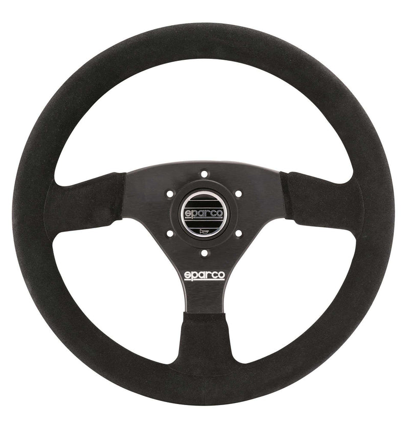 Sparco - R323 Steering Wheels - 3 Spokes Suede - 39mm Deep Dish-015R323PSNR - RZCrewGarage