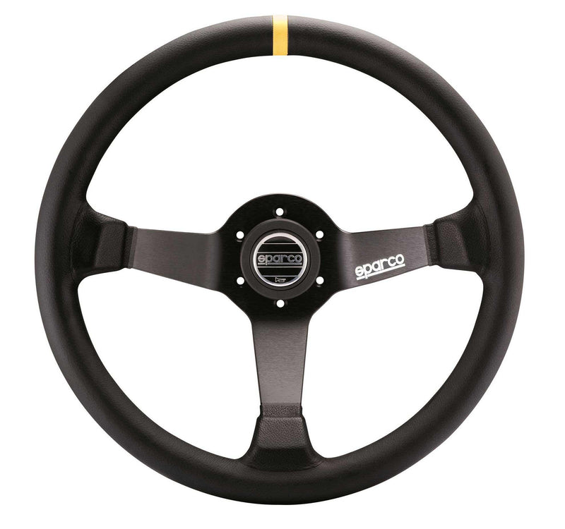 Sparco - R345 Steering Wheels - 3 Spokes Leather / Suede - 63mm Dish - RZCrewGarage