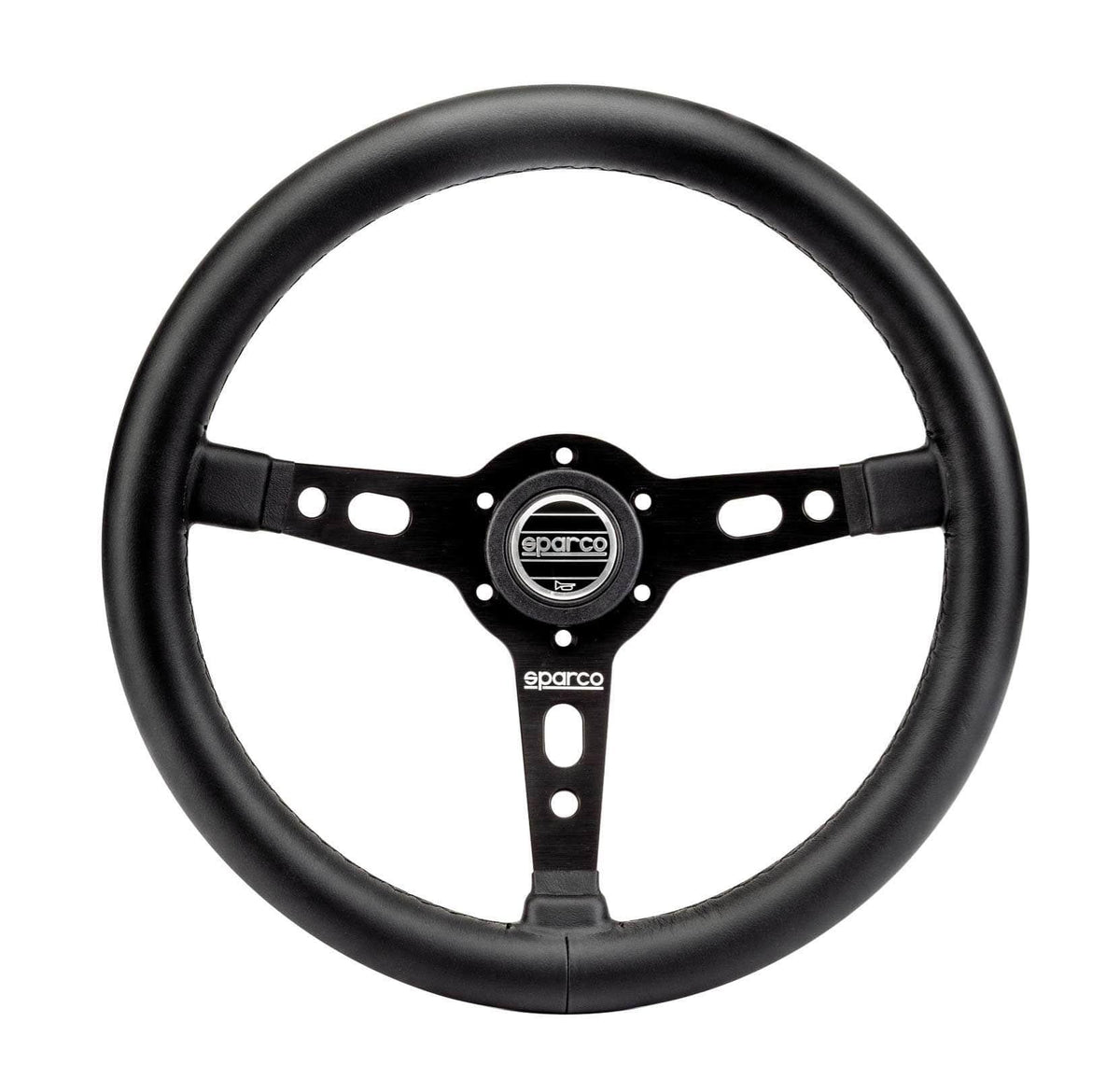 Sparco - Targa 350 Steering Wheels - 3 Spokes Leather - 39mm Deep Dish - RZCrewGarage