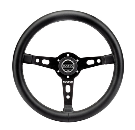 Sparco - Targa 350 Steering Wheels - 3 Spokes Leather - 39mm Deep Dish - RZCrewGarage