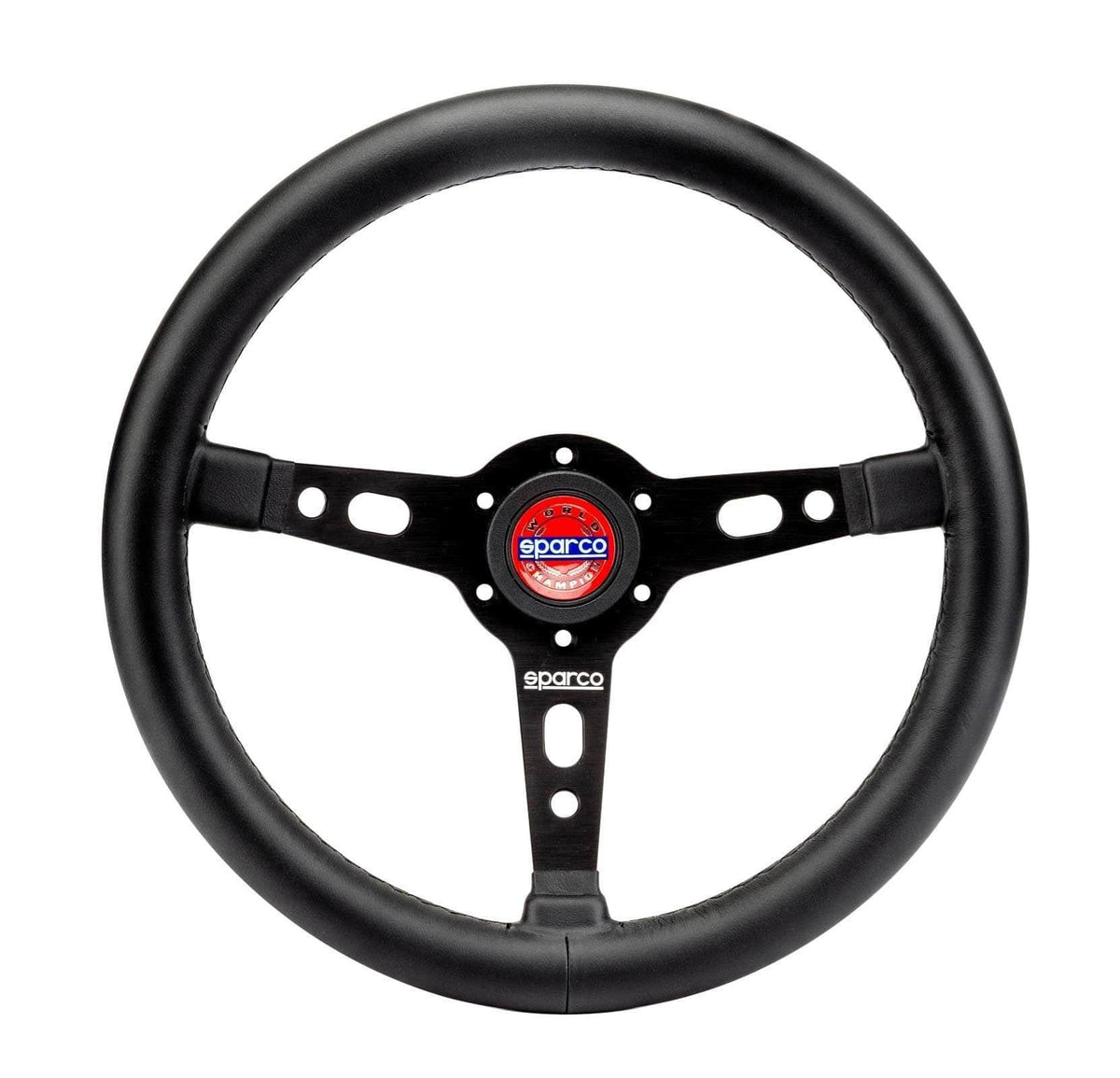 Sparco - Targa 350 Steering Wheels - 3 Spokes Leather - 39mm Deep Dish - RZCrewGarage