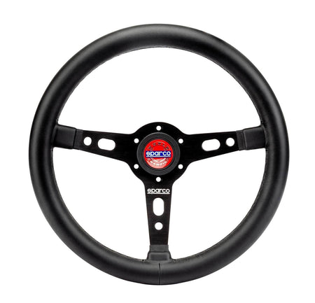 Sparco - Targa 350 Steering Wheels - 3 Spokes Leather - 39mm Deep Dish - RZCrewGarage