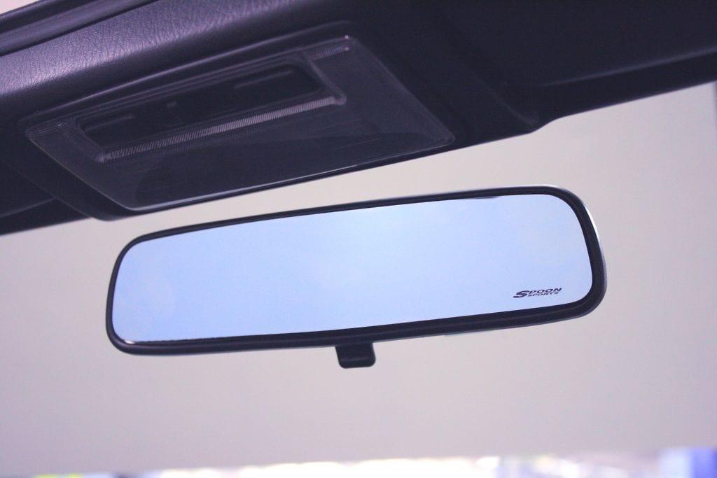 Spoon - Blue Wide Rear View Mirror - Honda - Fit-Jazz GD3 - 76400-BRM-001 - Rzcrew Garage