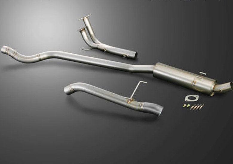 Js Racing T304 Semi Titanium 70RR Exhaust System - EP3 - T304-P3-70RR