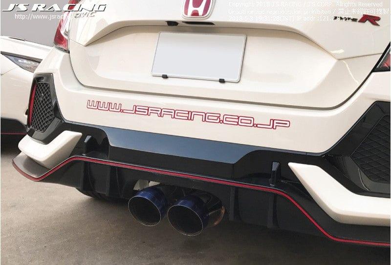 Js Racing T304 Semi Titanium 70RS Dual Exhaust System - FK8 - T304W-K8-70RS