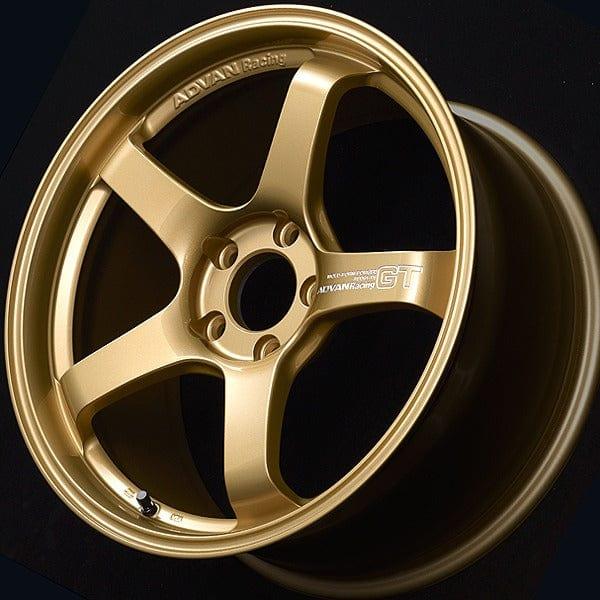 Advan GT Premium Version - 20x10J - 5x114.3 - ET: 35 (Racing Gold Metallic + Machining Logo) - [variant sku] - RZCrewGarage