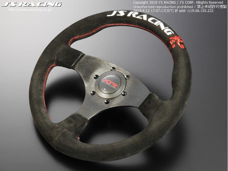 Js Racing - XR Type F Japan Limited Steering Wheel - 3 Spokes Suede/Leather-XRSG-TF-JPSD - RZCrewGarage