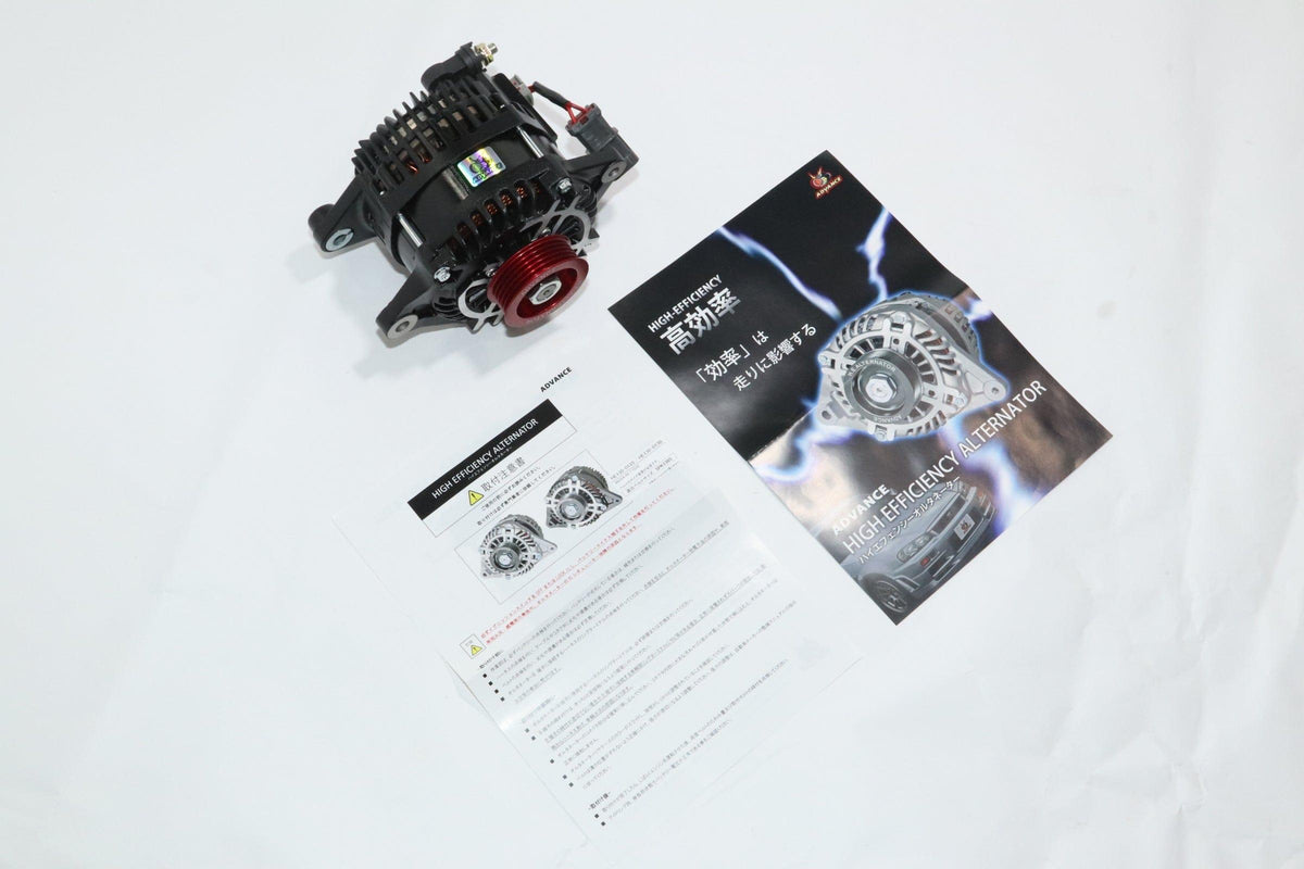 Advance - High Efficiency Alternator 130A Black Red Pulley - HE130-013B/R