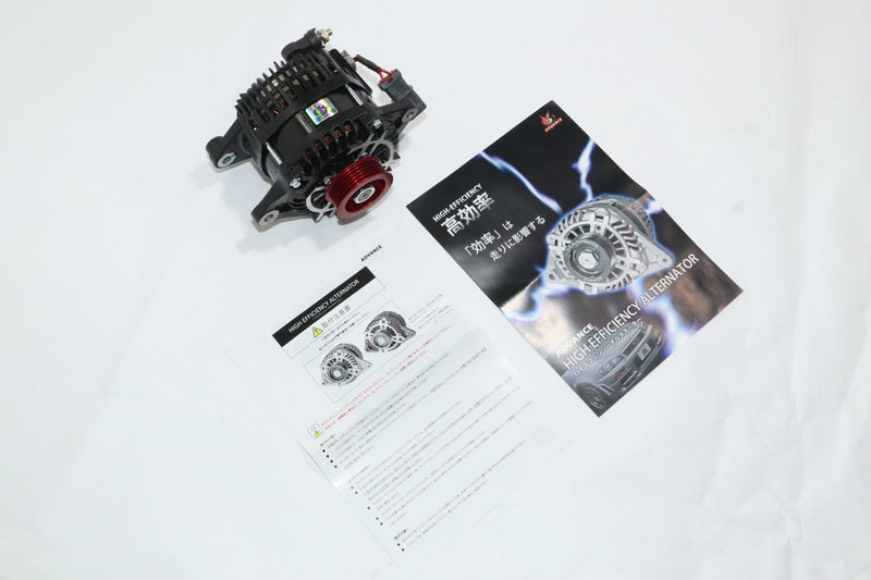 Advance - High Efficiency Alternator 130A Black Red Pulley - HE130-013B/R