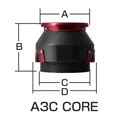 Blitz Carbon Power Air Cleaner Core - A3C - 35303