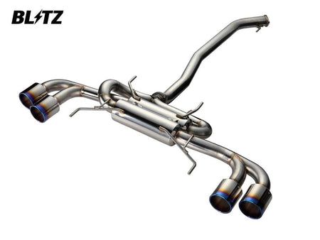 Blitz - NUR-SPEC C Ti Quad exhaust system - Mitsubishi - Lancer Evolution X CZ4A - 64074