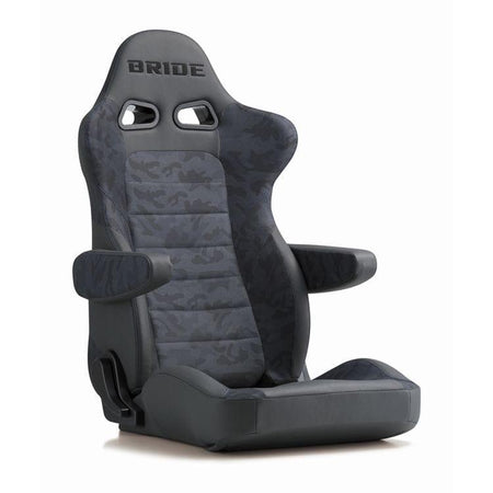 Bride Euroghost Reclinable Seat - Frp - Blue Camouflage-E54CM2 - Rzcrewgarage